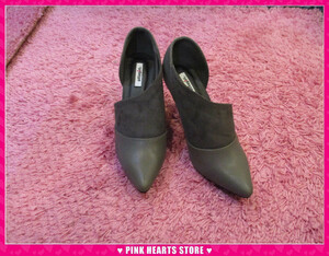  new goods lady's shoes * price cut!! pumps manner bootie - gray S size 68-276