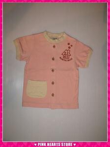 新品キッズ◇F.O KIDS（エフオーキッズ）半袖カーデTシャツ ピンク 100cm