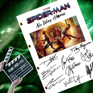  abroad limited goods Spider-Man no- way Home Avengers cast . made autograph legs book@ replica 