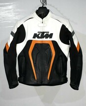 海外　限定品　高品質　送料込み KTM レーシング　レザージャケット　サイズ各種 レプリカ 11_画像1