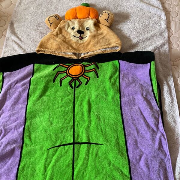 新品未使用品!香港ディズニー ダッフィーハロウィンフードタオル