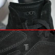 ★トッズ★TOD‘S★上品なスエード素材のお洒落な黒皮革のレザースニーカー　６　1/2　※２５～２５．５㎝_画像8