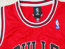 NBA ROSE #1 デリック ローズ BULLS シカゴ ブルズ adidas ユニフォーム ゲームシャツ ジャージ 刺繍 44_画像2