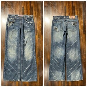 メンズ パンツ DRIVE JEANS ドライブ ジーンズ デニム 加工 スタッズ ワイド FE148 / W32 全国一律送料520円