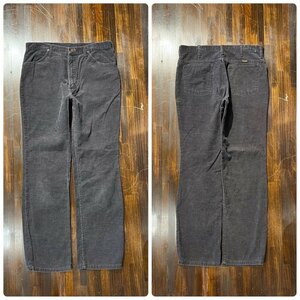 メンズ パンツ Wrangler コーデュロイ ブラック 黒系 アメリカ製 TALON 秋 冬 FE213 / W34 全国一律送料520円