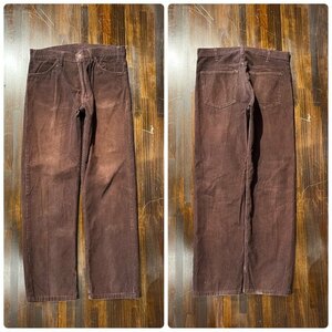 メンズ パンツ Levi's 519 リーバイス コーデュロイ ブラウン 茶 アメリカ製 秋 冬 FE219 / W33 全国一律送料520円