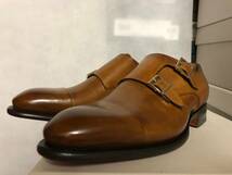 55%OFF! 定価16万! 完売品! SANTONI サントーニ イタリア製 本革 ダブルモンクストラップシューズ UK7 ラス1!_画像5