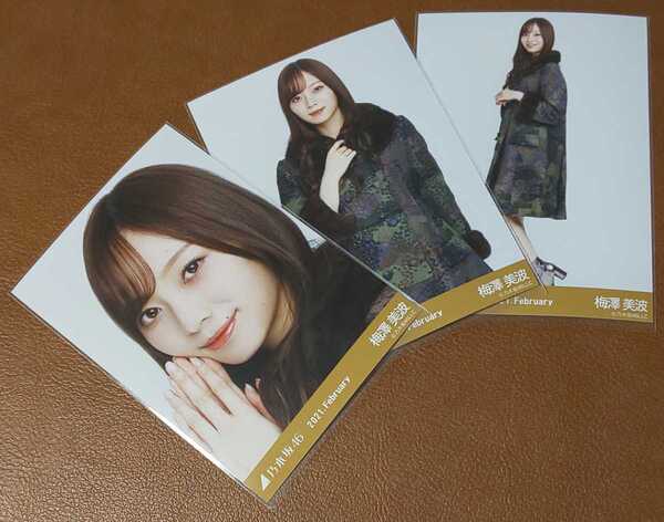 乃木坂46 梅澤美波 レトロコート Web限定 生写真 3種 2021.February コンプ
