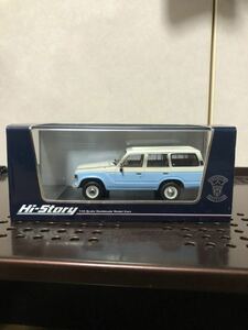 ハイストーリー 1/43 トヨタ ランドクルーザー６０　ライトブルー ツートンカラー FLEX 丸目 ランクル ミニカー 模型 完成品 TOYOTA 車