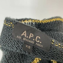 W4636*最高級☆A.P.C アーペーセー☆ニットワンピース☆緑グリーン 黄_画像6