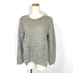 W4608* top class * Taro Hori uchi* finest quality wool * knitted sweater * gray 2