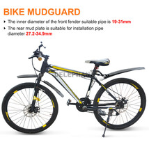 お得 パーツ 調整可能 バイク マッドガード セット 自転車 フェンダー MTB マウンテンバイク フロント リア ガード_画像5
