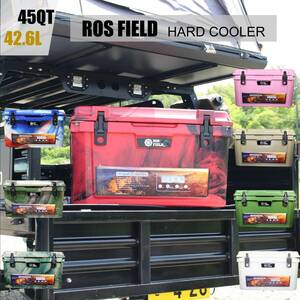 ROS FIELD Roth поле производства cooler-box твердый cooler-box 42.6L/45QT 40L розовый бежевый Army камуфляж -ju камуфляж 