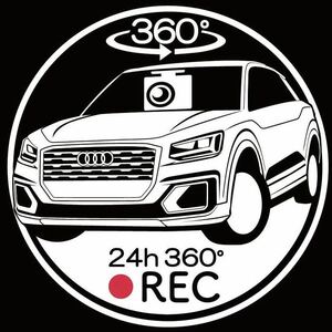 アウディ　q2 ドライブレコーダー　ドラレコ　ステッカー　車種やカラー変更可能