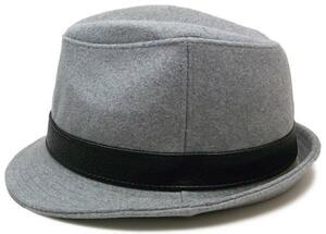  new goods soft hat hat wool large size [ gray ] men's lady's simple hat hat 