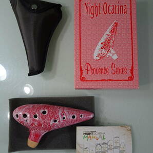 Night Ocarina/ナイトオカリナ アルトC/Alto C 赤/RED Provence Series AC 中古美品の画像1