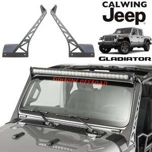 18y- Jeep Wrangler JL | LED light bar bracket 52 -inch strut dual light bar for FISHBONE