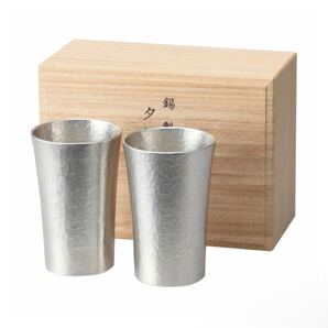 錫製 ペアグラス 錫製タンブラー セット 日本国産大阪浪華錫器