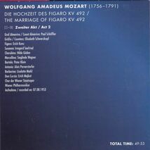 [3CD/Membran]モーツァルト:歌劇「フィガロの結婚」/P.シェフラー&E.シュヴァルツコップ他&W.フルトヴェングラー&ウィーンPO 1953.8.7_画像4