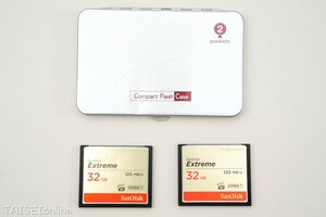 サンディスク エクストリーム CFカード 32GB SanDisk Extreme CompactFash 32GB ２枚セット 中古品 22082409