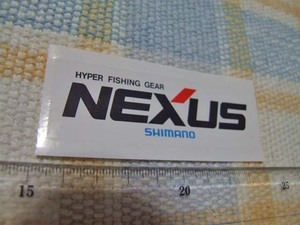 Shimano/シマノ！Nexus/ネクサス/白/ステッカー/シール/C　※ヤフーショッピングストア/レア物商会・健美堂でも大量出品中