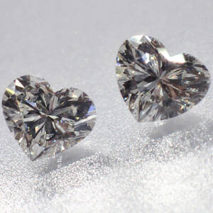 0.343ct 0.347ct Heart Shape diamond H I SI1-2 0.3ct pair loose Heart diamond loose 