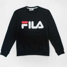 【M】FILA フィラ/クルースウェット/REGOLA SWEATSHIRT/黒_画像3