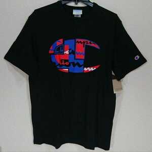 【B品】【L】CHAMPION チャンピオン/半袖Tシャツ/ビッグCロゴ/黒