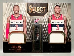 Jersey 14 Panini Select Bradley Beal John Wall ブラッドリー・ビール ジョン・ウォール NBA ユニフォーム All-star ウィザーズ Wizards