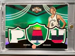 Emerald /18枚 All-star Patch 07 Topps Pau Gasol パウ・ガソル NBA 実使用 ユニフォーム パッチ Panini バスケ ユニフォーム Lakers 優勝