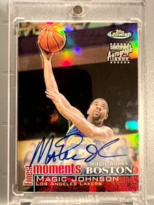 SSSP Finest Moments 直書 Refractor Auto 2000 Topps Magic Johnson マジック・ジョンソン NBA サイン Panini バスケ レイカーズ Lakers