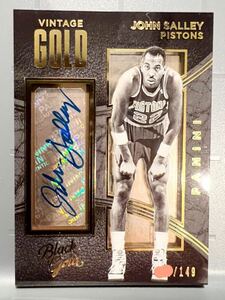 4度優勝 最高級/149枚限定 15 Panini Black Gold John Salley ジョン・サリー NBA サイン Pistons Bulls Michael Jordan ジョーダン 同僚