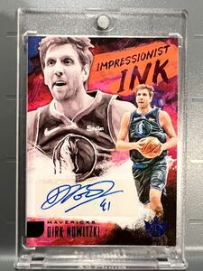 超絶レア/10枚限定 Auto 18-19 Panini Dirk Nowitzki ダーク・ノヴィツキー NBA All-star Mavs バスケ 優勝 MVP 現役ラスト直筆 サイン