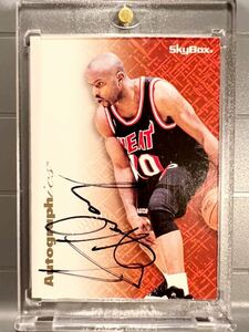 SSSP超絶レア直書 Auto 1996 Skybox Premium Tim Hardaway ティム・ハーダウェイ NBA サイン 超攻撃型PG Panini Heat ヒート バスケ HOF