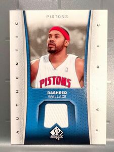 激レア選手 Jersey 06 Upper Deck Rasheed Wallace ラシード・ウォーレス NBA ジャージ Pistons ピストンズ 優勝 All-star バスケ