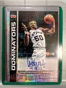 SP/48枚限定 HOF 20 Panini David Robinson デビッド・ロビンソン NBA 直筆 サイン Spurs スパーズ ジャージ MVP 優勝10回All-star バスケ