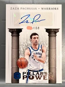 レア選手/159枚限定 Auto 17 Panini CS Zaza Pachulia ザザ・パチュリア NBA 直筆 サイン バスケ Warriors ウォリアーズ 2017 2018 2連覇