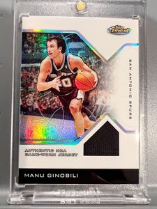 超絶レア179 Silver Refractor Jersey 05 Topps Manu Ginobili マヌ・ジノビリ NBA 実使用 ユニフォーム Panini Spurs スパーズ バスケ HOF