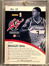 初期/20枚限定 Auto Jersey 13 Panini Bradley Beal ブラッドリー・ビール NBA サイン All-star バスケ ウィザーズ ユニフォーム Wizards_画像2