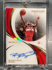 最高級直書/99枚限定 Auto 18 Panini Bradley Beal ブラッドリー・ビール NBA サイン All-star バスケ ウィザーズ ユニフォーム Wizards