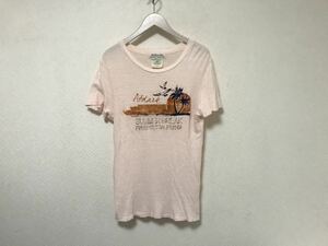 本物レミレリーフREMIRELIEFコットンプリント半袖TシャツメンズサーフアメカジミリタリービジネススーツストリートSオフホワイト白日本製