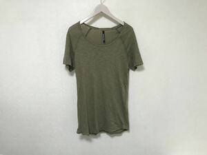 本物ニールバレットNEILBARRETTコットン無地半袖TシャツメンズサーフアメカジミリタリーストリートビジネスXSカーキポルトガル製