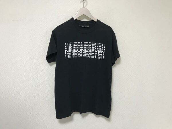 本物ナインワンセブンNINEONESEVENシュプリームsupremeコットンプリント半袖Tシャツメンズサーフアメカジストリート黒ブラックMアメリカ製