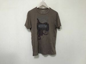 本物ディーゼルDIESELプリント半袖TシャツメンズサーフアメカジミリタリーMカーキ