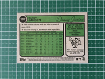 ★TOPPS MLB 2020 ARCHIVES #197 DANNY JANSEN［TORONTO BLUE JAYS］ベースカード「1974 TOPPS」20★_画像2