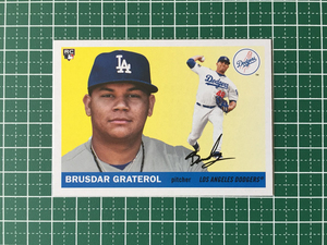 ★TOPPS MLB 2020 ARCHIVES #34 BRUSDAR GRATEROL［LOS ANGELES DODGERS］ベースカード「1955 TOPPS」ルーキー RC 20★