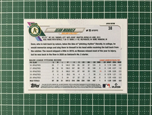 ★TOPPS MLB 2021 JAPAN EDITION #38 SEAN MANAEA［OAKLAND ATHLETICS］ベースカード「BASE」★_画像2