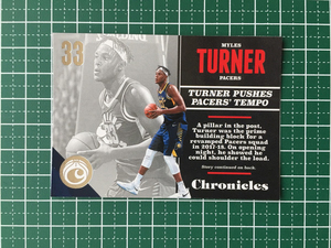 ★PANINI 2017-18 NBA CHRONICLES #80 MYLES TURNER［INDIANA PACERS］ベースカード 2018★