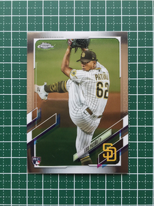 ★MLB 2021 TOPPS CHROME #196 LUIS PATINO［SAN DIEGO PADRES］ベースカード「BASE」ルーキー RC★