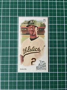 ★TOPPS MLB 2019 ALLEN & GINTER #49 KHRIS DAVIS［OAKLAND ATHLETICS］ミニベースカード mini パラレル版「1:5」★